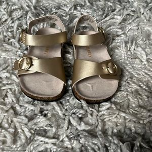 Gold sandals for baby